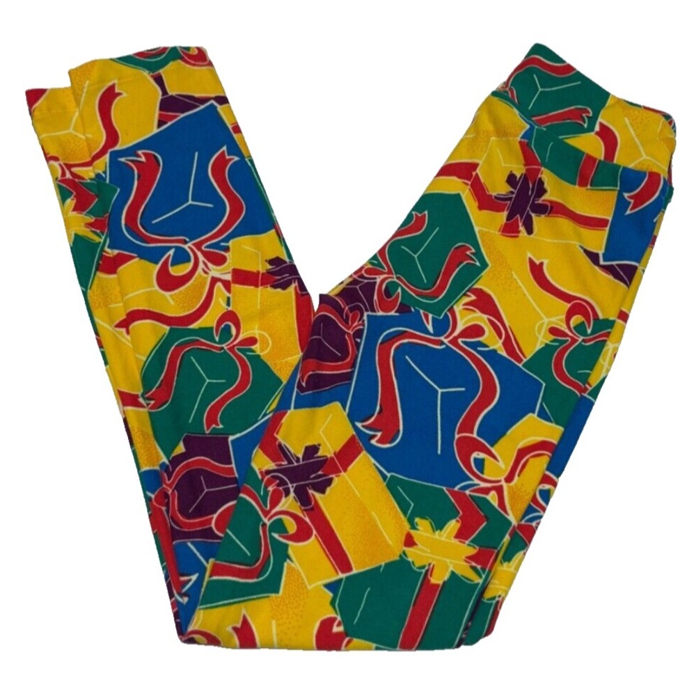 FREE w/Bundle LuLaRoe‎ Girls Leggings L/XL Christmas Holiday Presents Sizes 7-12